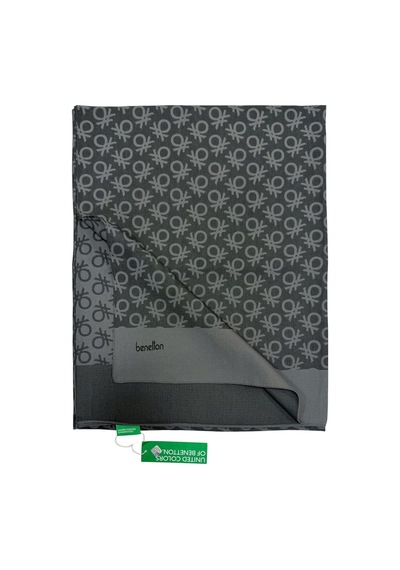 Benetton Elegante Şal - Uno - Koyu Antrasit