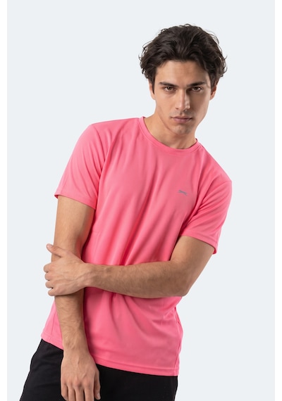 Slazenger Haunted I Erkek Neon Pembe Tişört