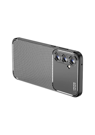 Samsung Galaxy Uyumlu, A15 4g Kılıf Auto Focus Karbon Kapak - Siyah