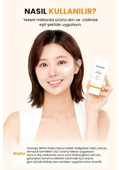 Hassas Atopik Ciltlere Bariyer Koruyan Mineral Güneş Kremi Zeroıd Daily Sun Cream Spf50+ Pa++++