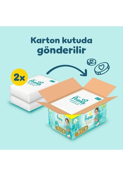 Prima Premium Care Bebek Bezi Beden:6 13+ Extra Large 62 Adet 6 Numara