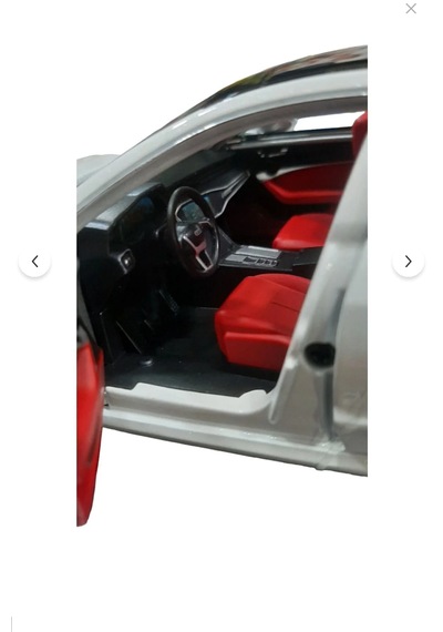 Audi A7 1:24 Ölçekli Diecast Model Araba Metal Gövde, Dekoratif Sergi Standlı Metalik Beyaz