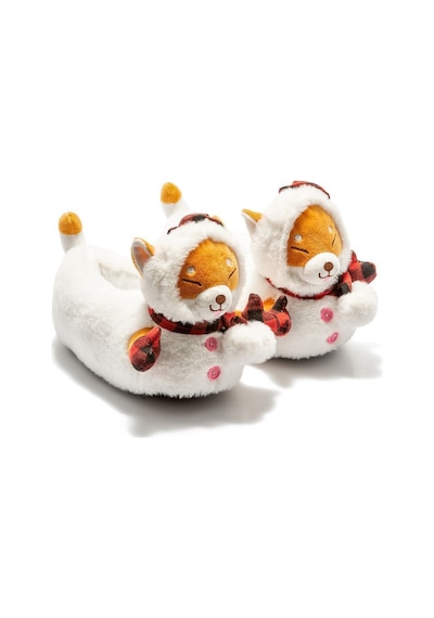 Twigy Eskimo Çocuk Hayvanlı Panduf Beyaz 30/35 CC0631