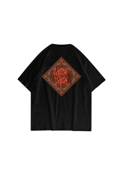 Tarzsokak Unisex Cactus Jack Bandana Siyah Tshirt Siyah