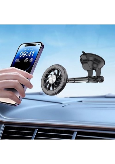 İphone 11 12 13 14 15 Pro Max Mıknatıslı Cama Gögse Yapışan Uzayan Oto Telefon Tutucu Stand Vantuzlu 360 Yuvarlak Halka