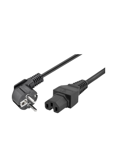 C15 Oluklu Power Güç Kablosu - C15 Oyuklu Power Kablo - 1.8 mt