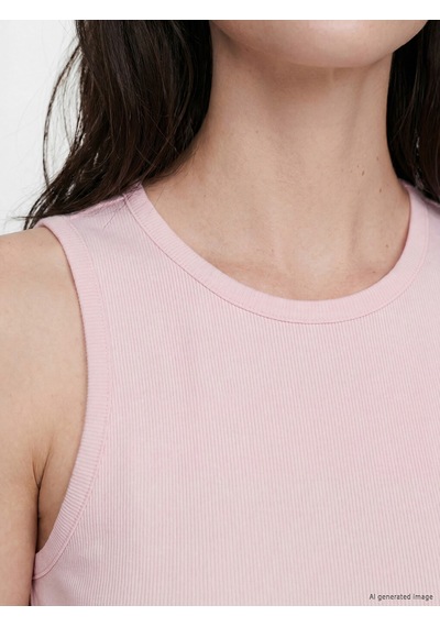 Lcw Comfort Pembe Bisiklet Yaka Kadın Atlet