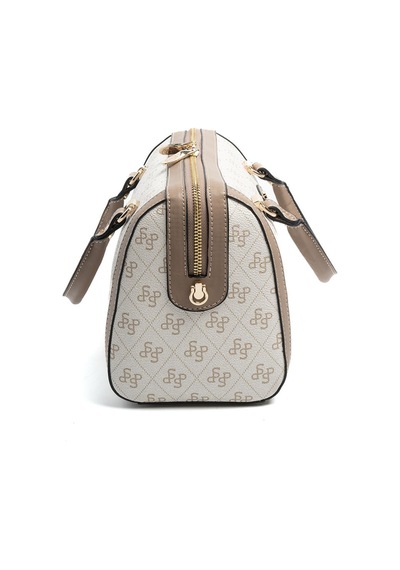 Silver Polo Sp1091 Kadın El Çantası Monogram Bej-latte