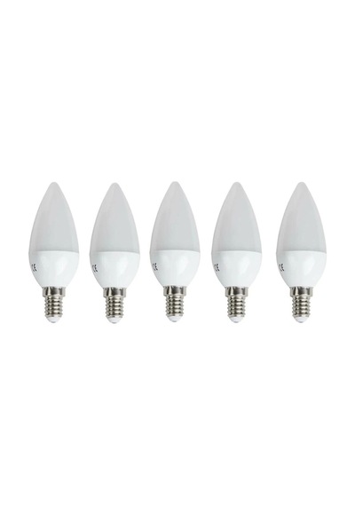 Noas 7w E14 Duy Led Mum Ampul Gün Işığı Renk 3200 Kelvin 630 Lümen 5 Adet