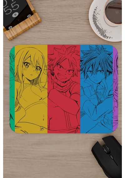 Fairy Tail Anime V5 - 22x18 Gaming Kauçuk Kaymaz Taban Mouse Pad Fare Altlığı