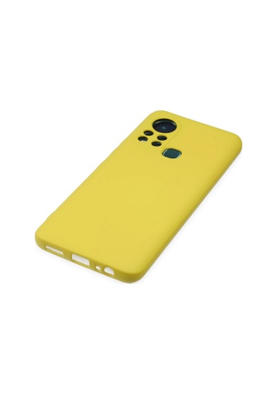 Newface İnfinix Hot 11s Kılıf Nano İçi Kadife Silikon Semeglbl - 52 - Sarı