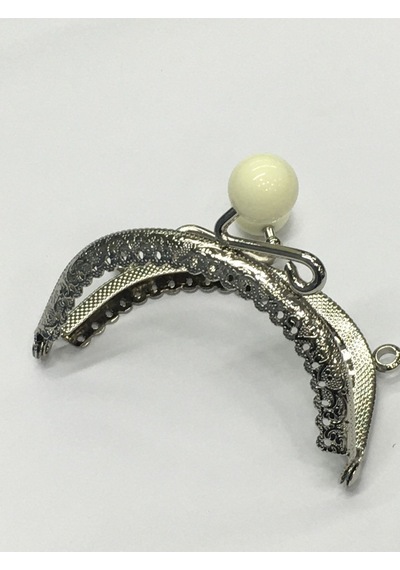 Karantuhafiye Çanta Ve Cüzdan Klipsi 12 Cm Incili Model Gümüş Krem İnci Gümüş Krem İnci Çok Renkli