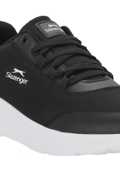 Slazenger Plank I Erkek Büyük Beden Siyah / Beyaz Koşu & Yürüyüş Spor Ayakkabısı Beyaz - Siyah