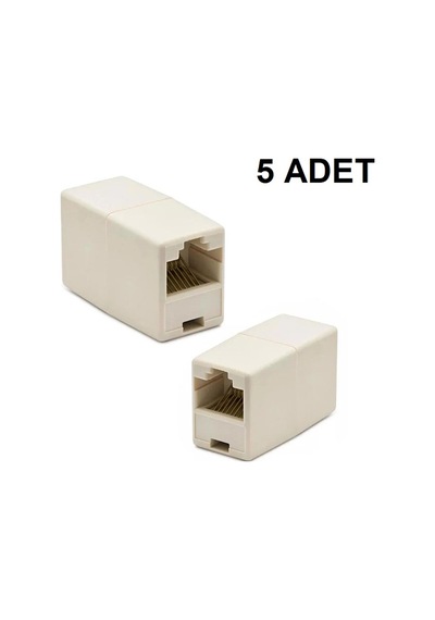 Hadron HD4062 RJ45 Dişi Dişi F/F Kablo Birleştirici 5 Adet