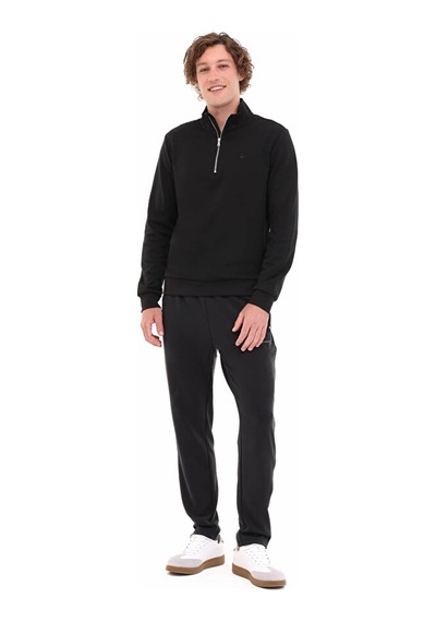 Lescon Lumberjack 5w Mb Bs47 Yarım Fermuarlı Sweatshirt Siyah