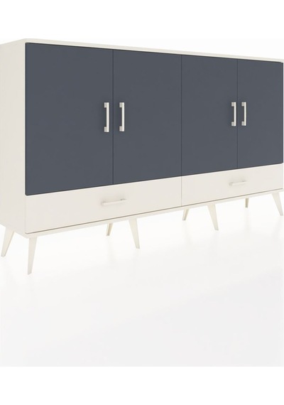 Arges Konsol 6 Raflı 2 Çekmeceli 4 Kapaklı 176x30x99 Aytaşı-antrasit/aytaşı Antrasıt/aytası - Aytası Arges Konsol 6 Raflı 2 Çekmeceli 4 Kapaklı 176x30x99 Aytaşı-antrasit/aytaşı Antrasıt/aytası - Aytası