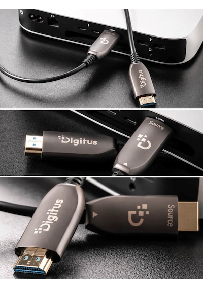 Digitus 100 Metre Hdmı Aoc Hibrit Fiber Optik Kablo 8k 60hz Uhd 48 Gbps Hdr