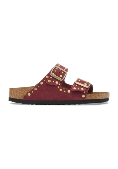 Birkenstock Bırkenstock Arizona Rivet Veloursleder Kadın Terlik 1030329 Kahverengi