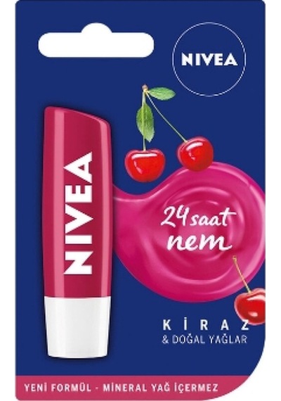 Lip Stick 4,8 Gr. Fruity Shine Kiraz Dudak Kremi 24'lü