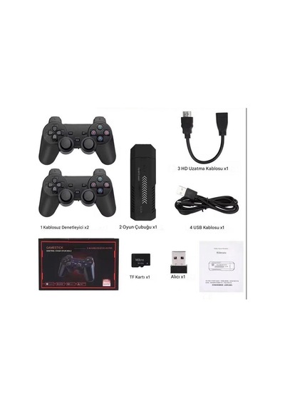 Sepetinegelsin X2 Plus Game Stick, Retro i, Hd Video Oyun Konsolu, 3d Retro Oyun, Dahili 30000 Oyun