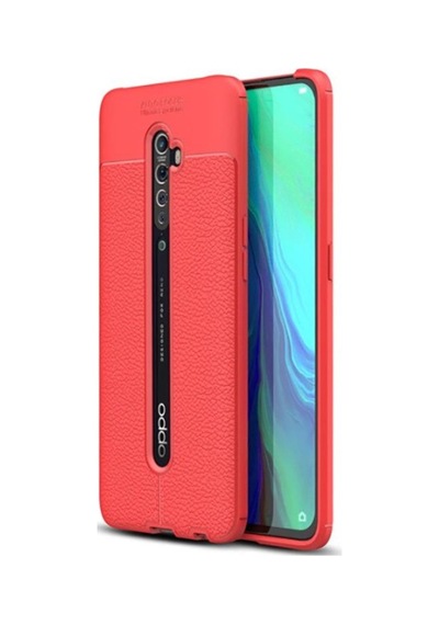 Oppo Reno 2Z Kılıf Zore Niss Deri Desenli Silikon Kılıf