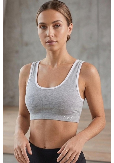 Fit Women Next Baskılı Pedsiz Büstiyer 8012 Gri