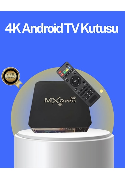 Akıllı Android Tv Box 4k Çözünürlük, 2gb Ram, 16gb Depolama, Hızlı Wi-fi Siyah