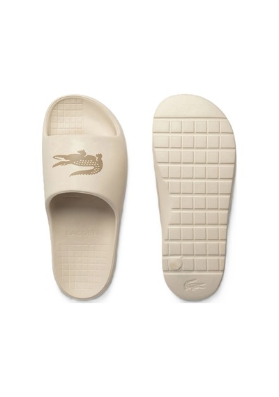 Lacoste Serve Slide 2.0 Unisex Terlik Krem Bej