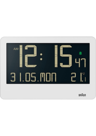 Braun Bc14w Beyaz Dijital Duvar Saati Brn.bc14w