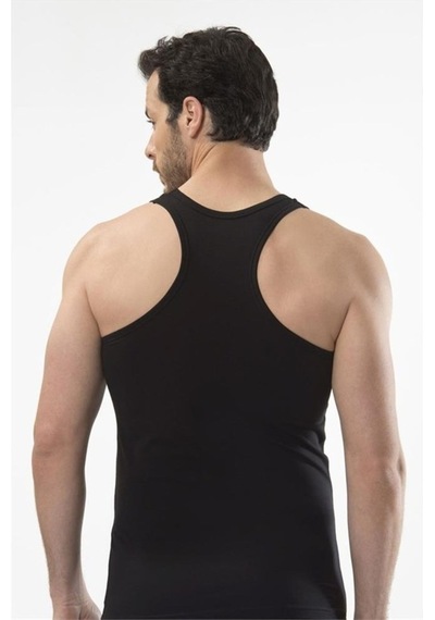 Cacharel 1302 Spor Erkek Atlet - Siyah