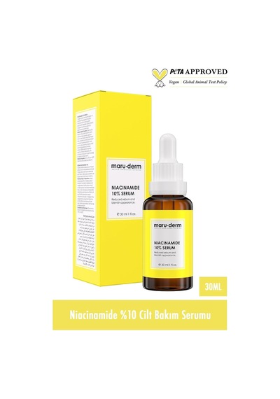 Maruderm Niacinamide%10 + Hyalüronik Asit + Panthenol Cilt Bakım Serumu Ton Eşitleyici Ve Gözenek Görünümü İnceltici Yüz Serumu, 30 Ml Diğer