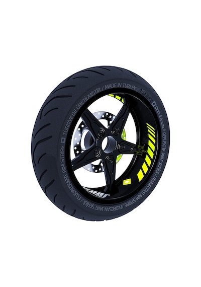Gp Racing Floresan Sarı İç Jant Şeridi Sticker Çınar Extreme