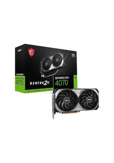 MSI NVIDIA GeForce RTX 4070 Ventus 2X E 12G OC 12 GB GDDR6X 192 Bit Ekran Kartı