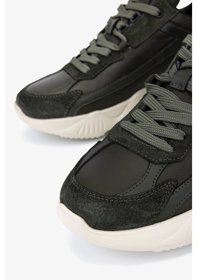 Valmenti Erkek Hakiki Deri Haki Sneakers & Spor Ayakkabı 381 23348 Erk Ayk Y26 Hakı