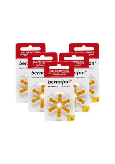 Bernafon 10 Numara İşitme Cihazı Pili 6 x 5'li