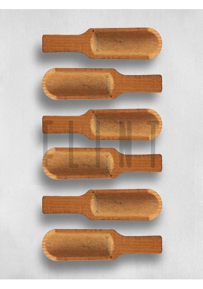 Doğal Ahşap Gürgen Baharat Kaşığı 6'lı Set Mini Ölçü Kaşığı Kahve, Tuz, Şeker, Bal Ve Reçel İçin 9 Cm