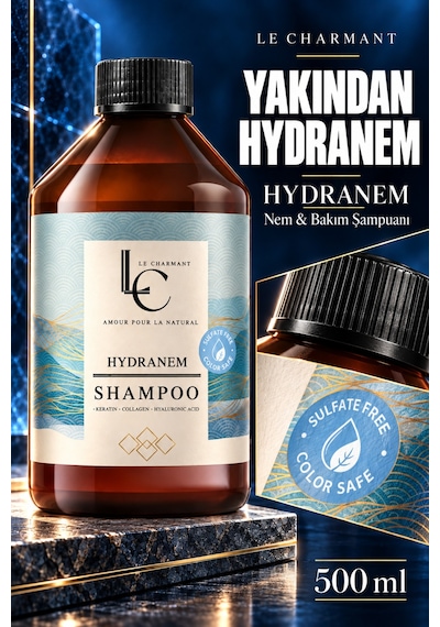Kuru Ve Yıpranmış Saçlar İçin Şampuan Yoğun Nem & Onarım Keratin Ha Sülfatsız Tüm Saç Tipleri