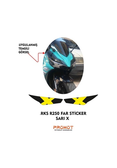 Rks R250 2023 - 2026 Uyumlu Far Sticker 09 Diğer