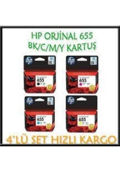 Hp 655 Kartuş 4 Lü Set