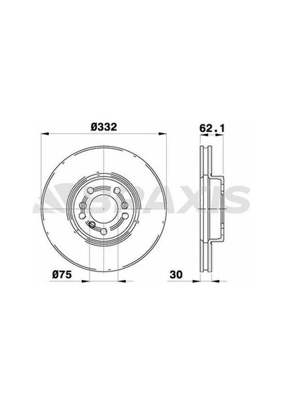 Braxis Ad0295 Fren Diski Ön Havalı Bmw X3 E83 X5 E52 34116859679
