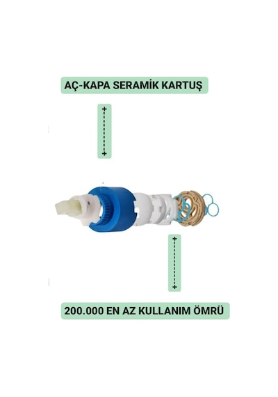 Sardıcı Sardici Kare Mutfak Eviye Bataryası Beyaz