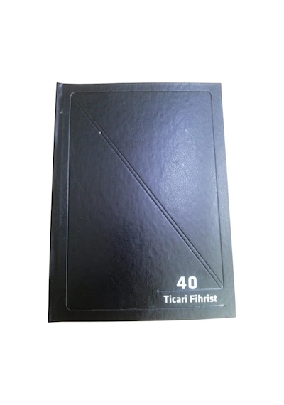 Fihrist Ticari 40'lı 16x23 Siyah Cilt Bezli 1 Adet Artlantis Tica