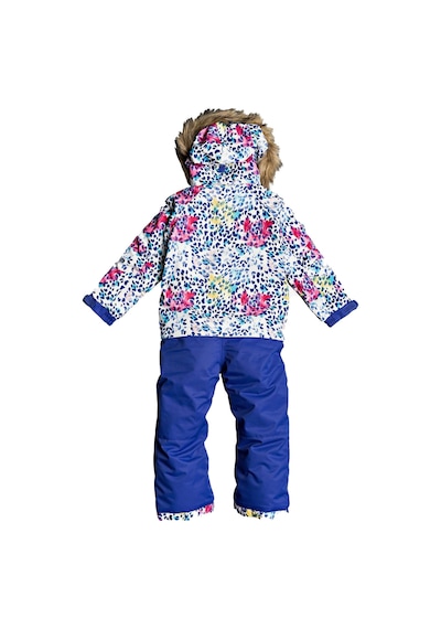 Roxy Unisex Çocuk Snowboard Tulumu Beyaz Paradise Suit Mavi Beyaz