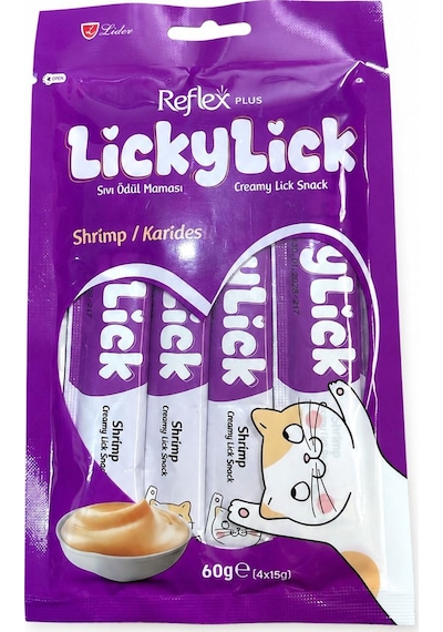 Reflex Plus Lickylick Kedi Sıvı Ödül Karides 60 G