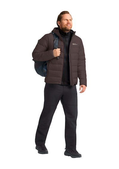 Jack Wolfskın Jack Wolfskin Ather Down Hoody Rds Erkek Kahverengi Outdoor Ceketi D0108 Kahve