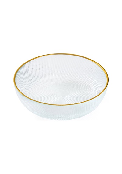 Angg Design Selen Yuvarlak Cam Servis Kasesi - 16 Cm Renkli