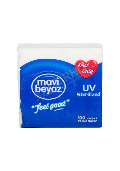Mavi Beyaz Peçete 23 X 24 100 Lü