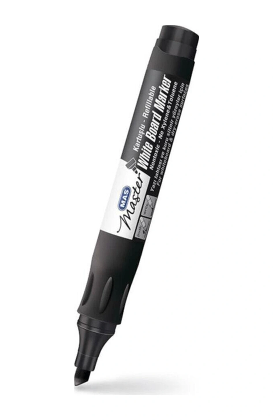 6412 Whıteboard Kartuşlu Tip Marker Siyah Beyaz