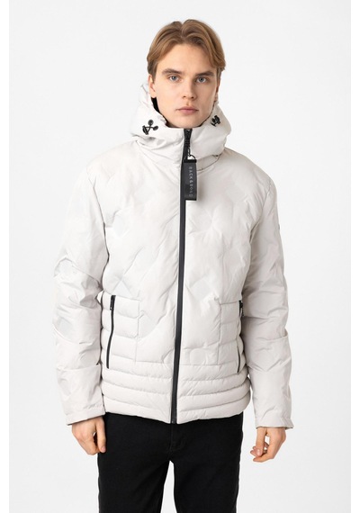 Back And Bond Taş Regular Fit Kapüşonlu Puffer Mont Çok Renkli