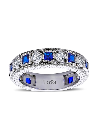 Lova Pırlantalı Prenses Safir Tamtur Yüzük - 1040083